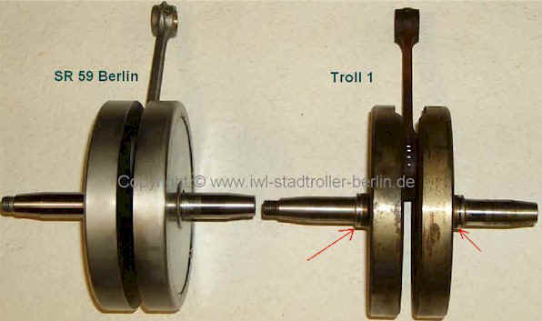 Kurbelwellenunterschied